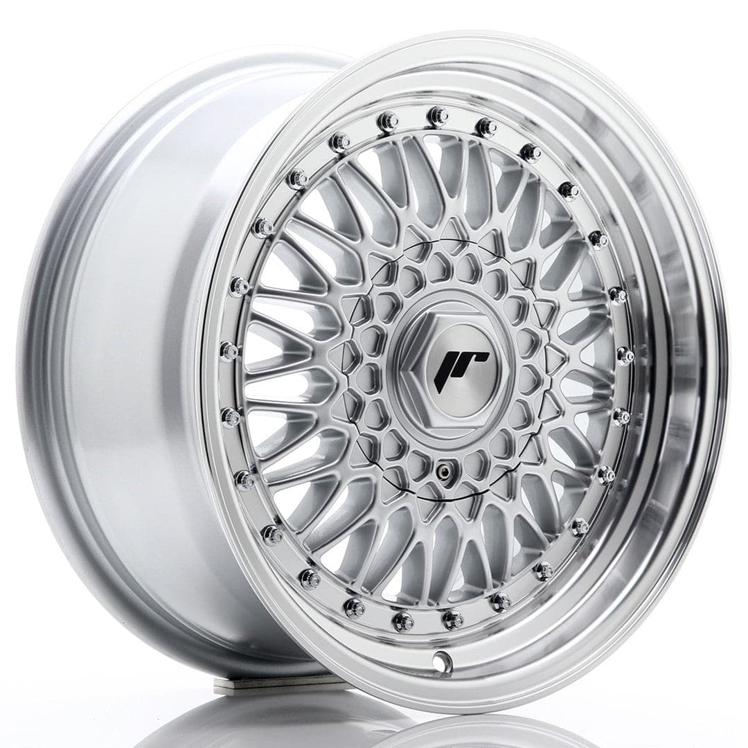 Alu kola Japan Racing JR9 16x7,5 ET25 4x100/108 Silver w/Machined Lip+Silver Rivets WheelsUp