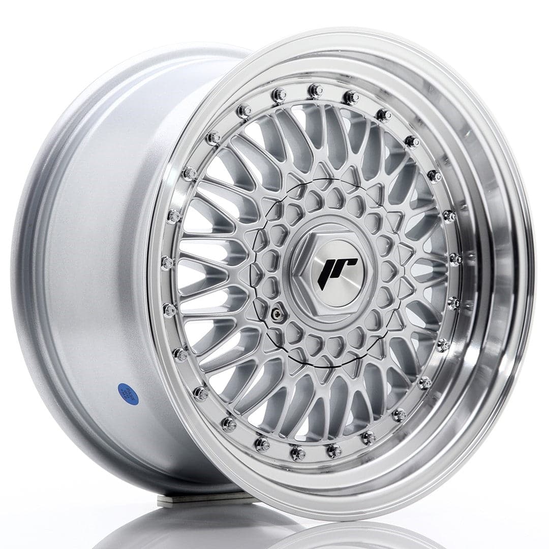 Alu kola Japan Racing JR9 16x8 ET25 4x100/108 Silver w/Machined Lip+Silver Rivets WheelsUp