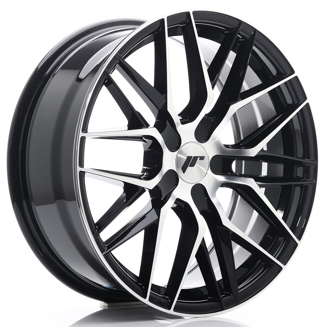 Alu kola Japan Racing JR28 18x7,5 ET20-40 BLANK Gloss Black Machined Face WheelsUp