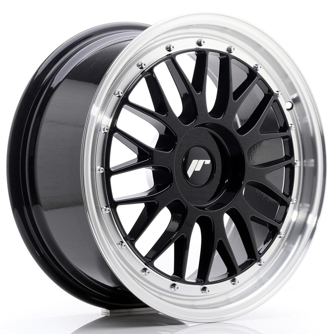Alu kola Japan Racing JR23 18x8 ET30-45 BLANK Glossy Black w/Machined Lip WheelsUp