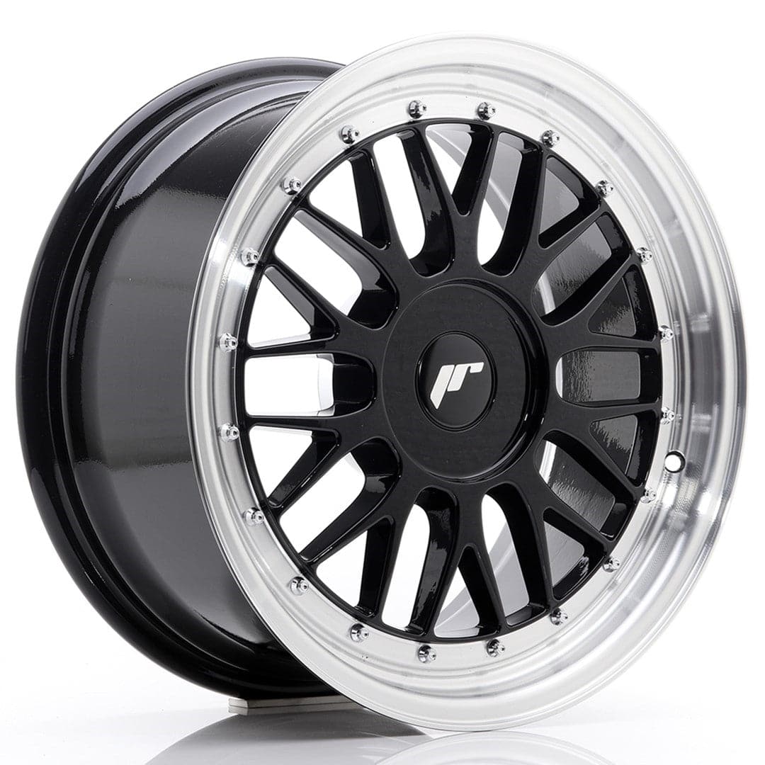 Alu kola Japan Racing JR23 17x8 ET40-45 BLANK Gloss Black w/Machined Lip WheelsUp