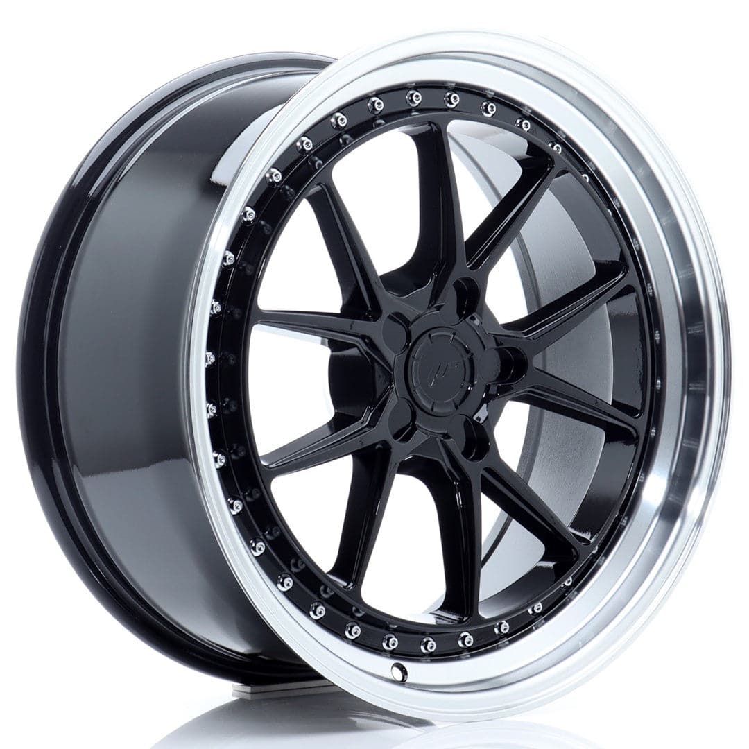 Alu kola Japan Racing JR41 18x8,5 ET15-35 5H BLANK Glossy Black w/Machined Lip WheelsUp