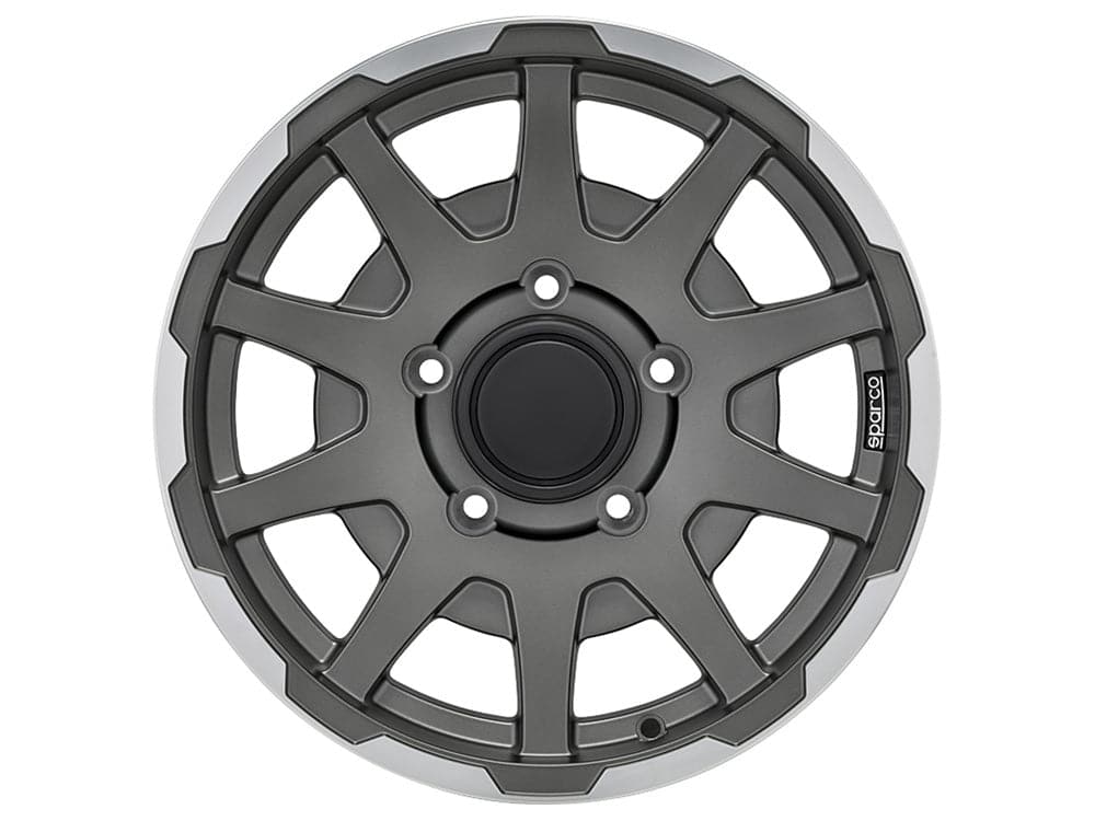 SPARCO DAKAR 5,5x16 5x139,7 ET5 108,3 Matt Dark Grey Lip Pol - Wheelsup.cz