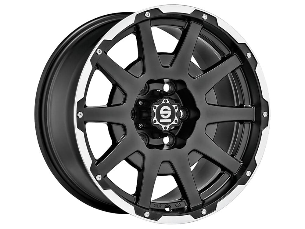 SPARCO DAKAR 8,5x17 5x127 ET25 71,6 Matt Black Lip Pol.+Rivets - Wheelsup.cz