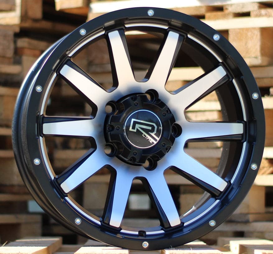 Alu kola Racing Line A1302 9x17 5x139.7 ET0 černá, Offroad WheelsUp