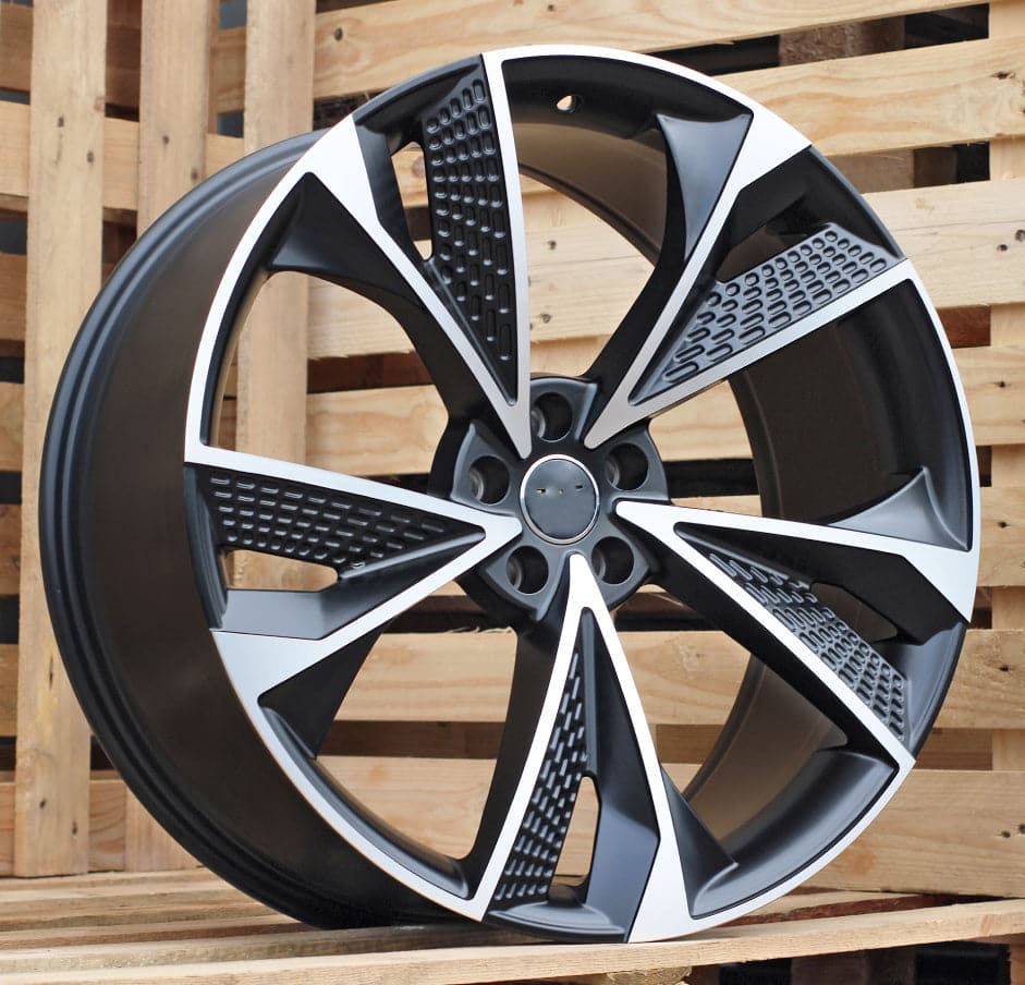 Alu kola Racing Line B1566 9.5x22 5x112 ET20 černá, Audi WheelsUp