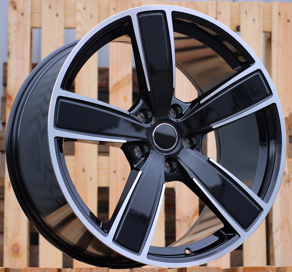 Alu kola Racing Line H5082 9.5x22 5x130 ET46 černá, Porsche WheelsUp