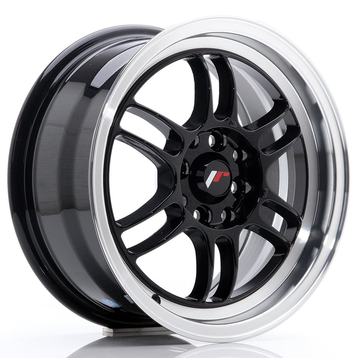 Alu kola Japan Racing JR7 15x7 ET38 4x100/114 Glossy Black w/Machined Lip WheelsUp