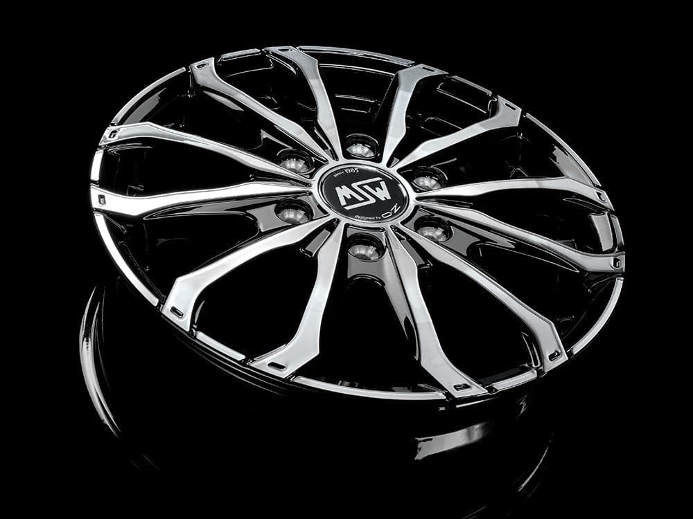 Alu kola MSW 48 8,5x20 5x112 ET30 73,1 Gloss Black Full Polished WheelsUp