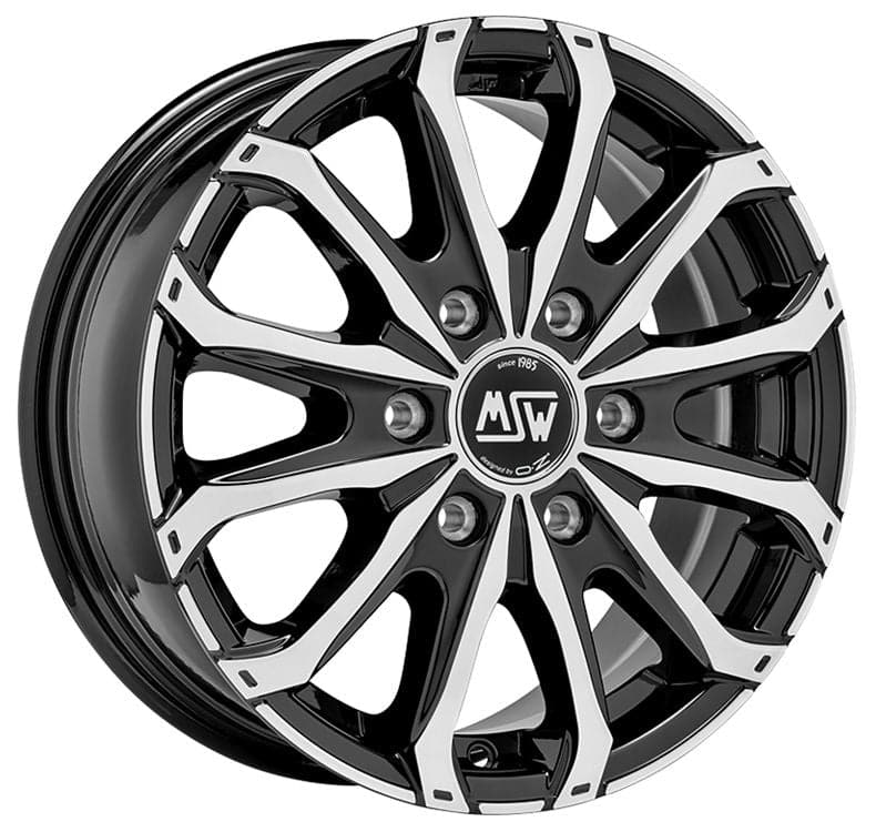 Alu kola MSW 48 8,5x20 5x112 ET30 73,1 Gloss Black Full Polished WheelsUp