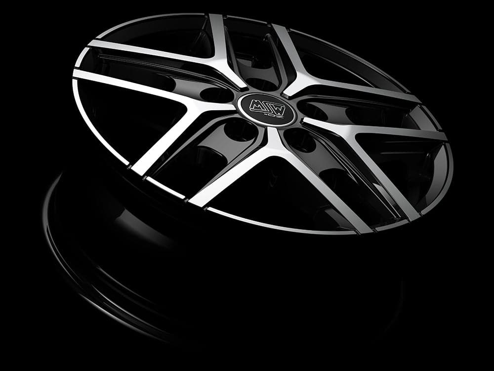 Alu kola MSW 40 8x19 5x112 ET45 73,1 Gloss Black Full Polished WheelsUp
