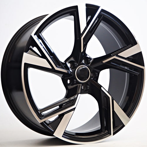 Alu kola Racing Line Abri 8x18 5x112 ET42 Black Face Machined WheelsUp