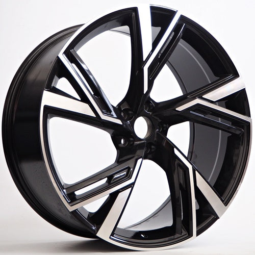 Alu kola Racing Line Abri 9,5x22 5x112 ET35 Black Face Machined WheelsUp