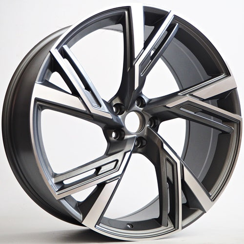 Alu kola Racing Line Abri 9,5x21 5x112 ET35 Grey Face Machined WheelsUp