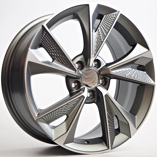 Alu kola Racing Line Alto 8x18 5x112 ET45 Grey Matt Face Machined WheelsUp