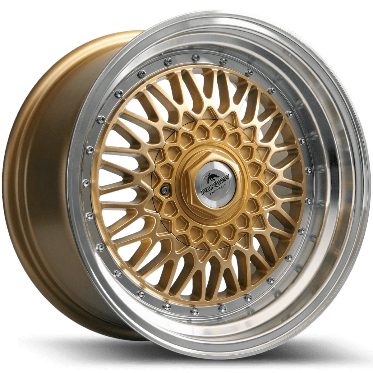 Alu kola Alu kola Forzza Malm 8x16 4x100/108 ET20 67,1 gold/lm WheelsUp