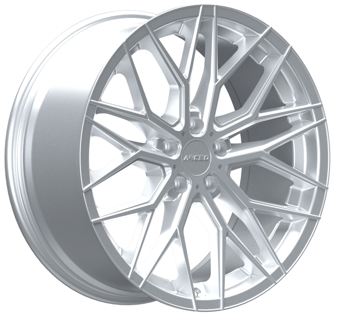 Arceo Valencia 10x20 5x114.3 ET40 Silver Diamond - Wheelsup.cz