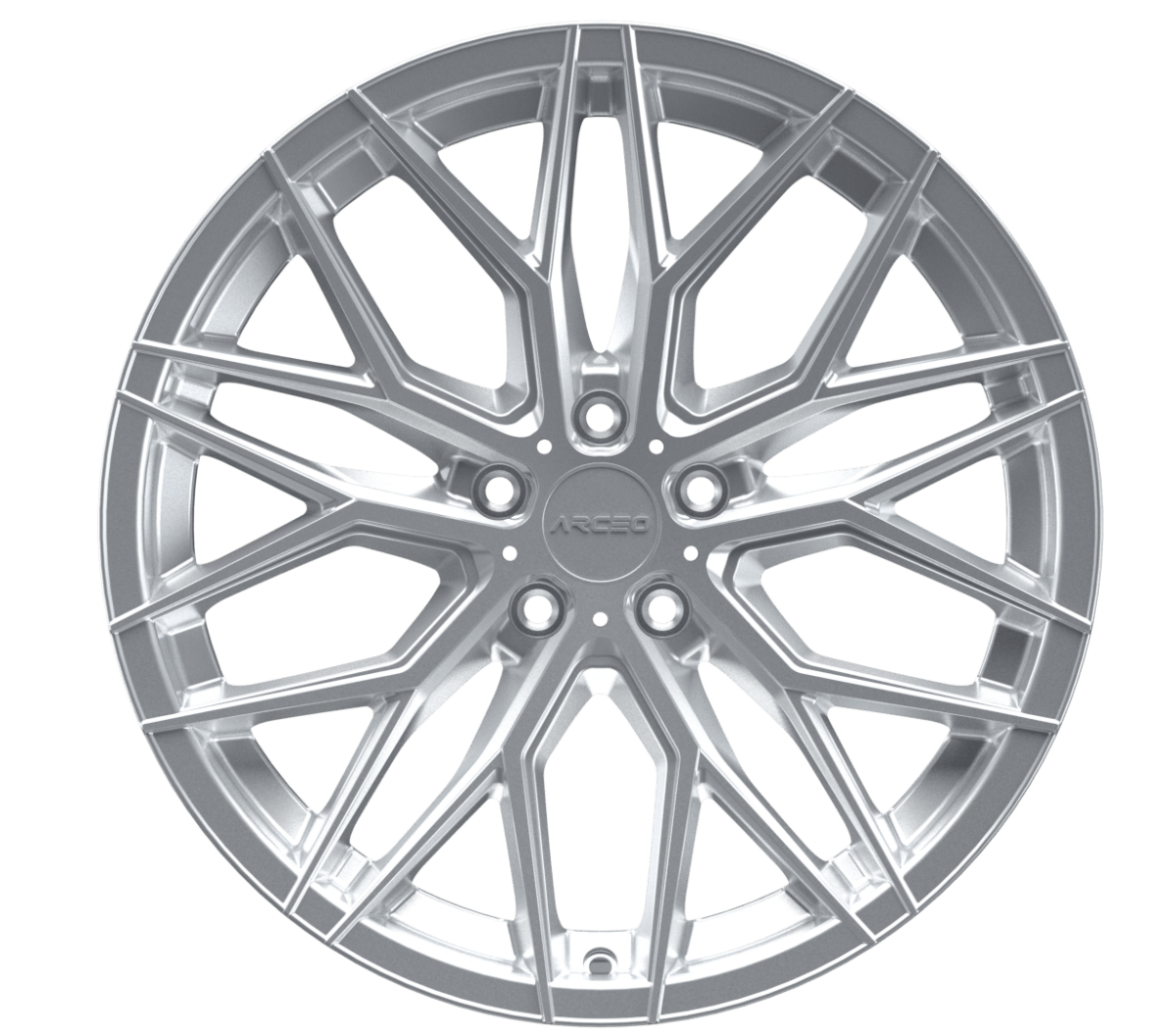 Arceo Valencia 10x20 5x114.3 ET40 Silver Diamond - Wheelsup.cz