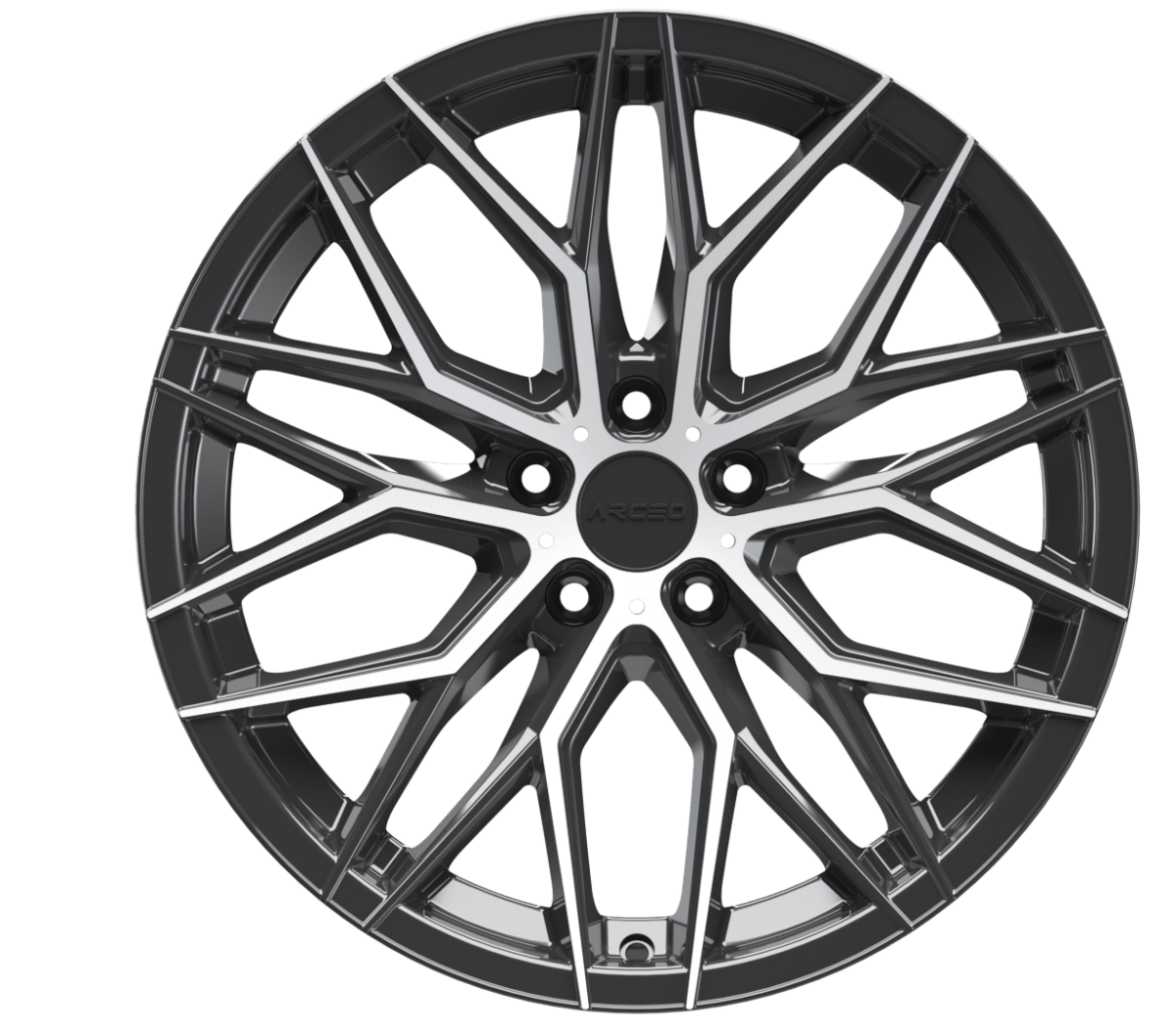 Alu kola Arceo Valencia 10x20 5x114.3 ET40 Titan Diamond WheelsUp