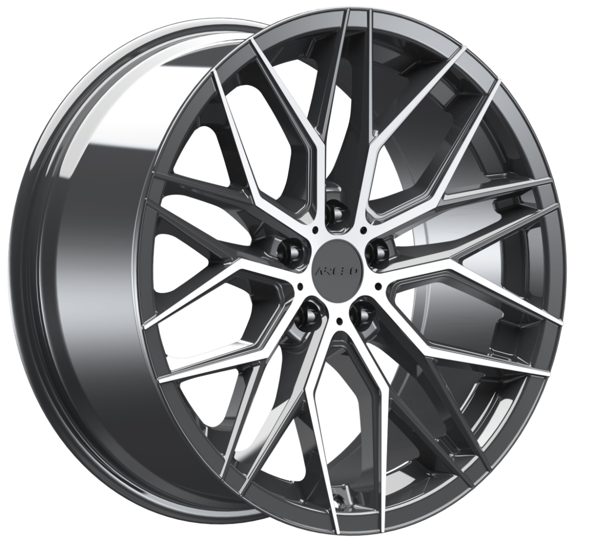 Alu kola Arceo Valencia 10x20 5x114.3 ET40 Titan Diamond WheelsUp