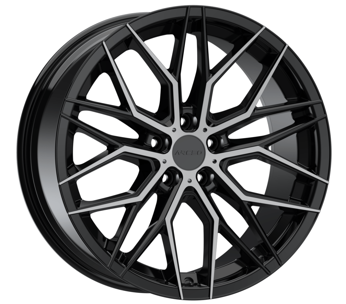 Alu kola Arceo Valencia 9.5x19 5x120 ET37 Black Diamond WheelsUp