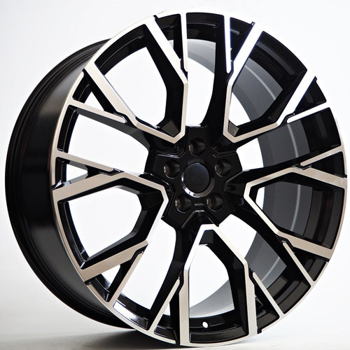 Alu kola Racing Line Enzo 9,5x22 5x112 ET32 Black Face Machined WheelsUp