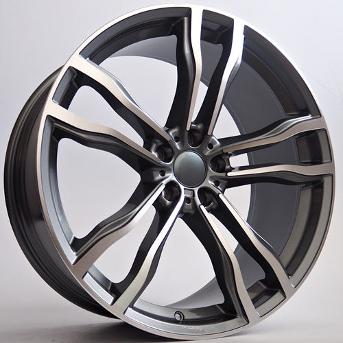 Alu kola Racing Line Taran 10x22 5x112 ET40 Grey Face Machined WheelsUp