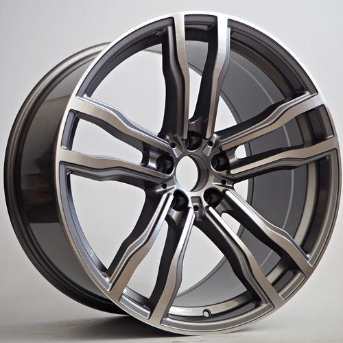 Alu kola Racing Line Taran 10x20 5x120 ET40 Grey Face Machined WheelsUp