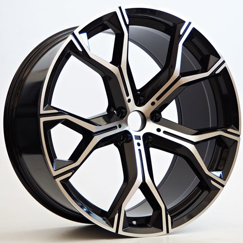 Alu kola Racing Line Harper 9,5x22 5x112 ET37 Black Face Machined WheelsUp