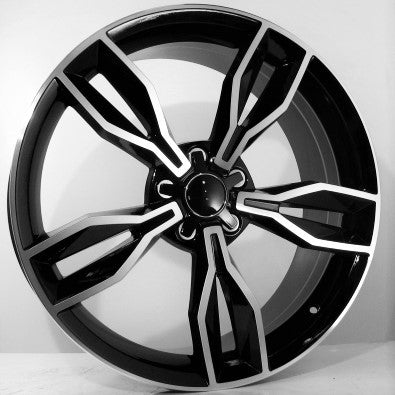 Alu kola Racing Line Logar 8,5x20 5x112 ET35 Black Face Machined WheelsUp