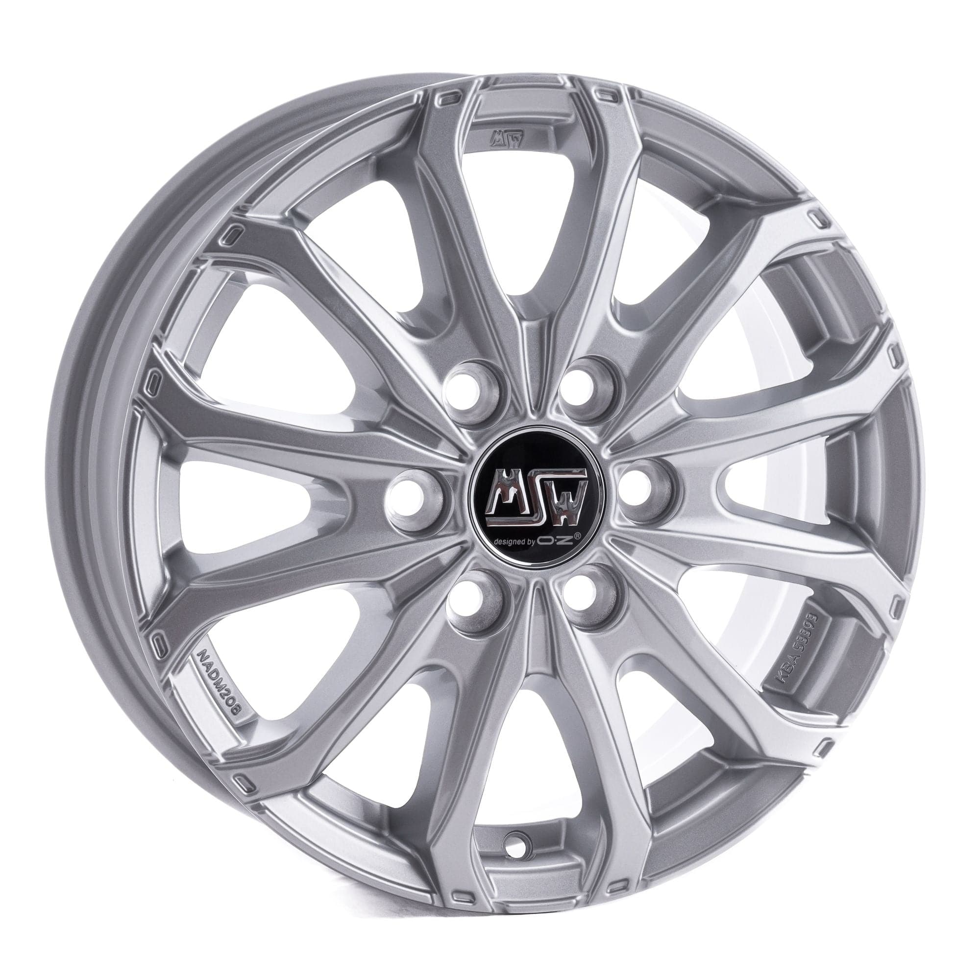 Alu kola MSW 48 VAN 6 HOLES 6,5x16 6x125 ET68 74,1 stříbrná WheelsUp