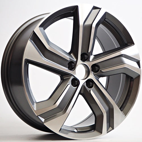 Alu kola Racing Line Nano 8x18 5x108 ET45 Grey Face Machined WheelsUp