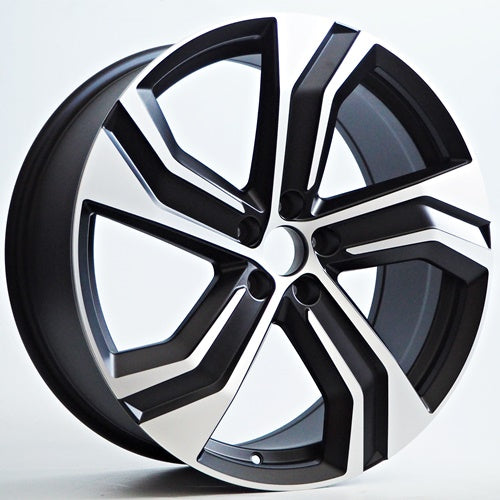 Alu kola Racing Line Nano 8x19 5x108 ET45 Black Matt Face Machined WheelsUp