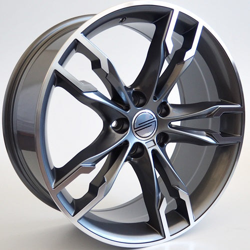 Alu kola Racing Line Grip 9,0x18 5x112 ET44 Grey Face Machined WheelsUp