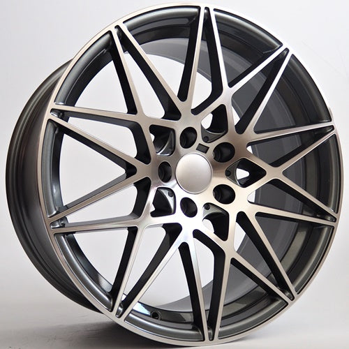 Alu kola Racing Line Rivali 9,5x20 5x120 ET38 Grey Face Machined WheelsUp