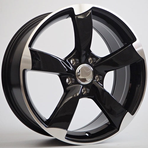 Alu kola Racing Line Oman 7,5x17 5x100 ET35 Black Face Machined WheelsUp