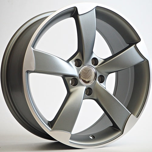 Alu kola Racing Line Oman 7,5x17 5x100 ET35 Grey Matt Face Machined WheelsUp