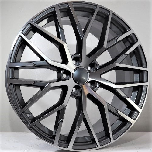 Alu kola Racing Line Tores 9,5x22 5x112 ET30 Grey Face Machined WheelsUp