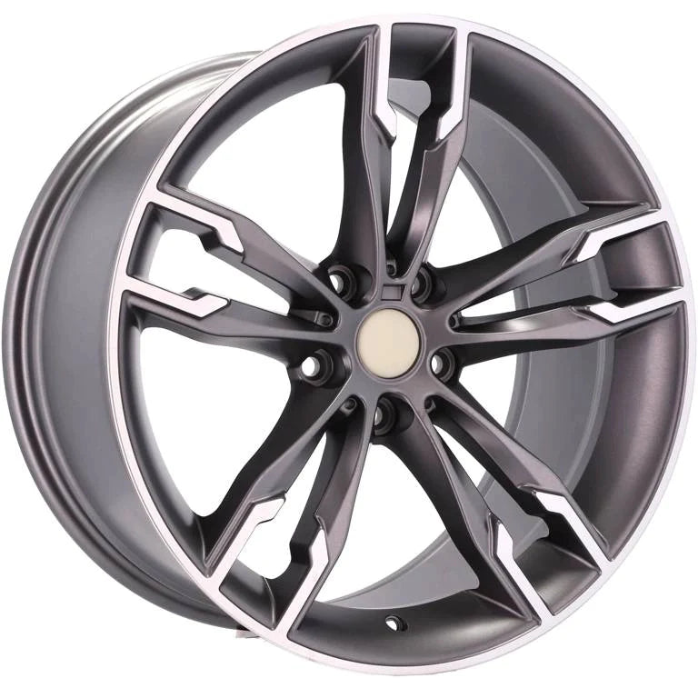 Racing Line B1257 Grey Polished Half Matt WheelsUp