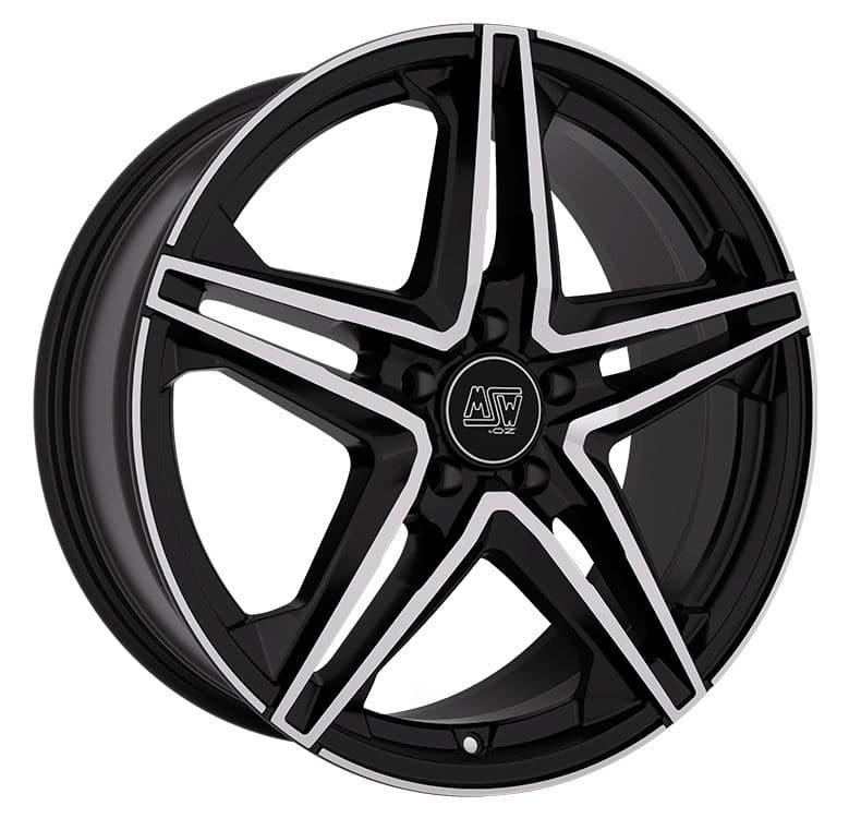 Alu kola MSW 31 7.5x19 5x112 ET48 Gloss Black Full Polished | Wheelsup.cz