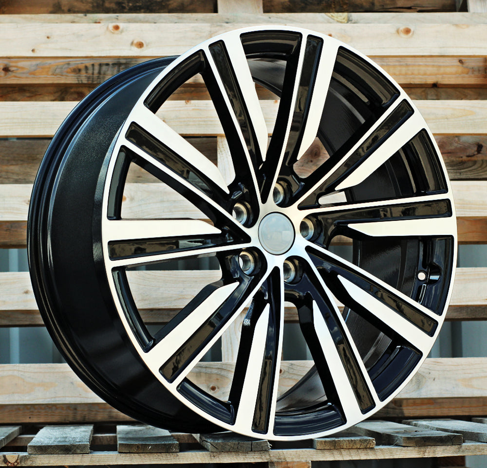Alu kola pro Land Rover H3091F 9.5x22 5x120 ET45 72.6 Black Polished