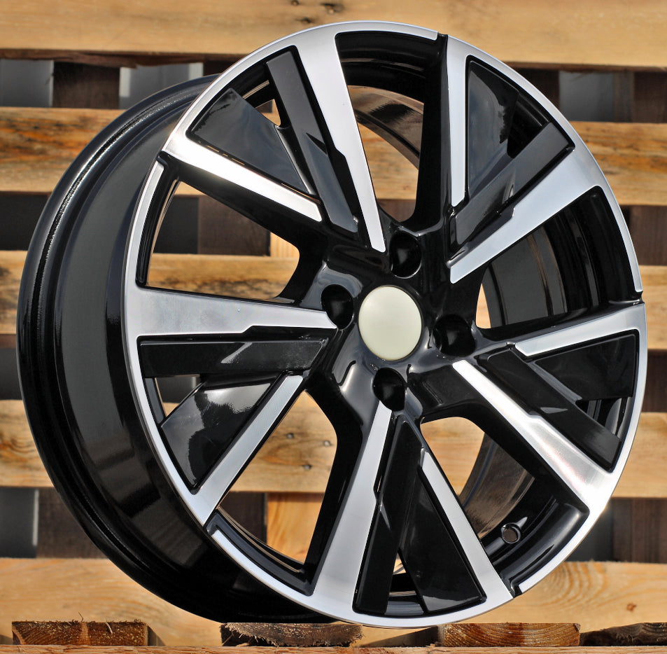 Alu kola pro Peugeot B5906 6.5x16 5x108 ET40 Black Polished