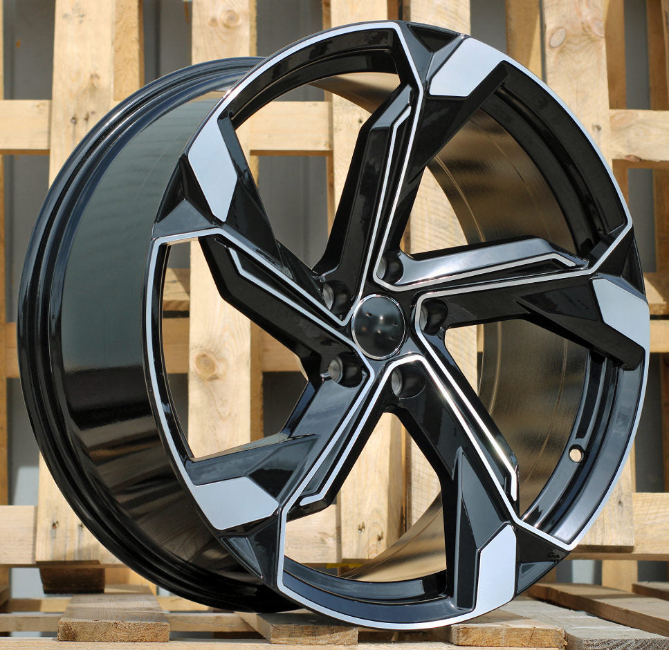 Alu kola pro Audi Y1201 9x20 5x112 ET30 Black Polished