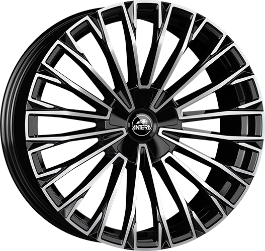 Alu kola GMP A103 10x21 5x112 ET50 66.6 piano black diamond