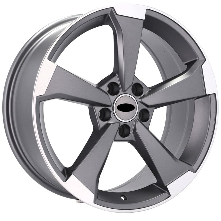 Alu kola pro Audi XE351 8x18 5x112 ET40 Grey Polished Half Matt