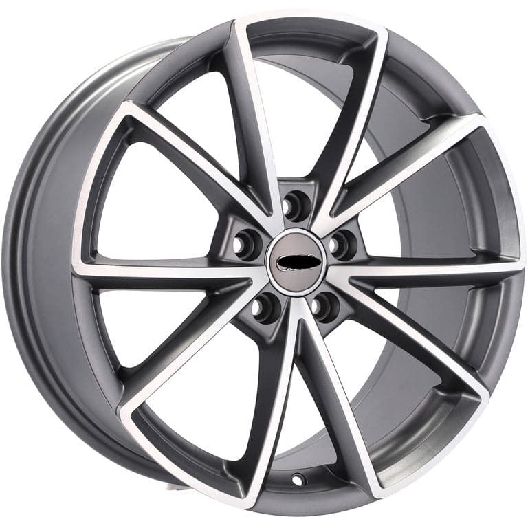 Alu kola pro Audi BK703 7.5x17 5x100 ET39 Grey Polished Half Matt