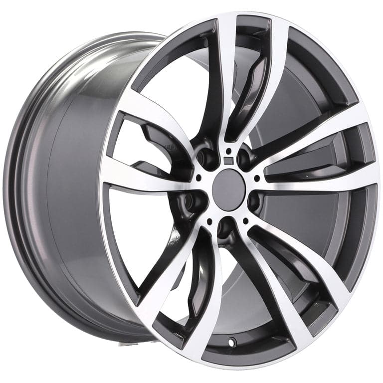 Alu kola pro BMW B1257 8.5x19 5x112 ET30 Black Polished Half Matt & Powder Coating