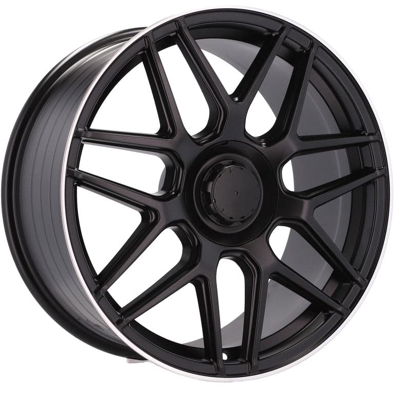 Alu kola pro Mercedes B5318 8.5x20 5x112 ET43 Black Half Matt & Polished Lip