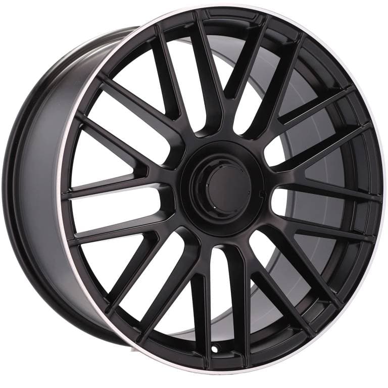 Alu kola pro Mercedes B1268 9x19 5x112 ET45 Black Half Matt & Polished Lip