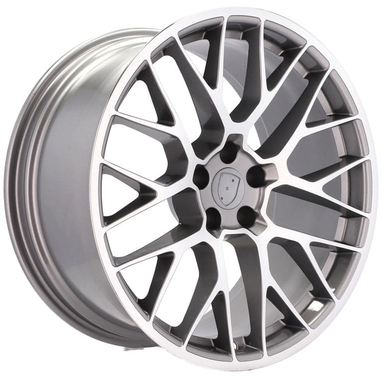 Alu kola pro Porsche BK998 9x20 5x112 ET26 Grey Polished